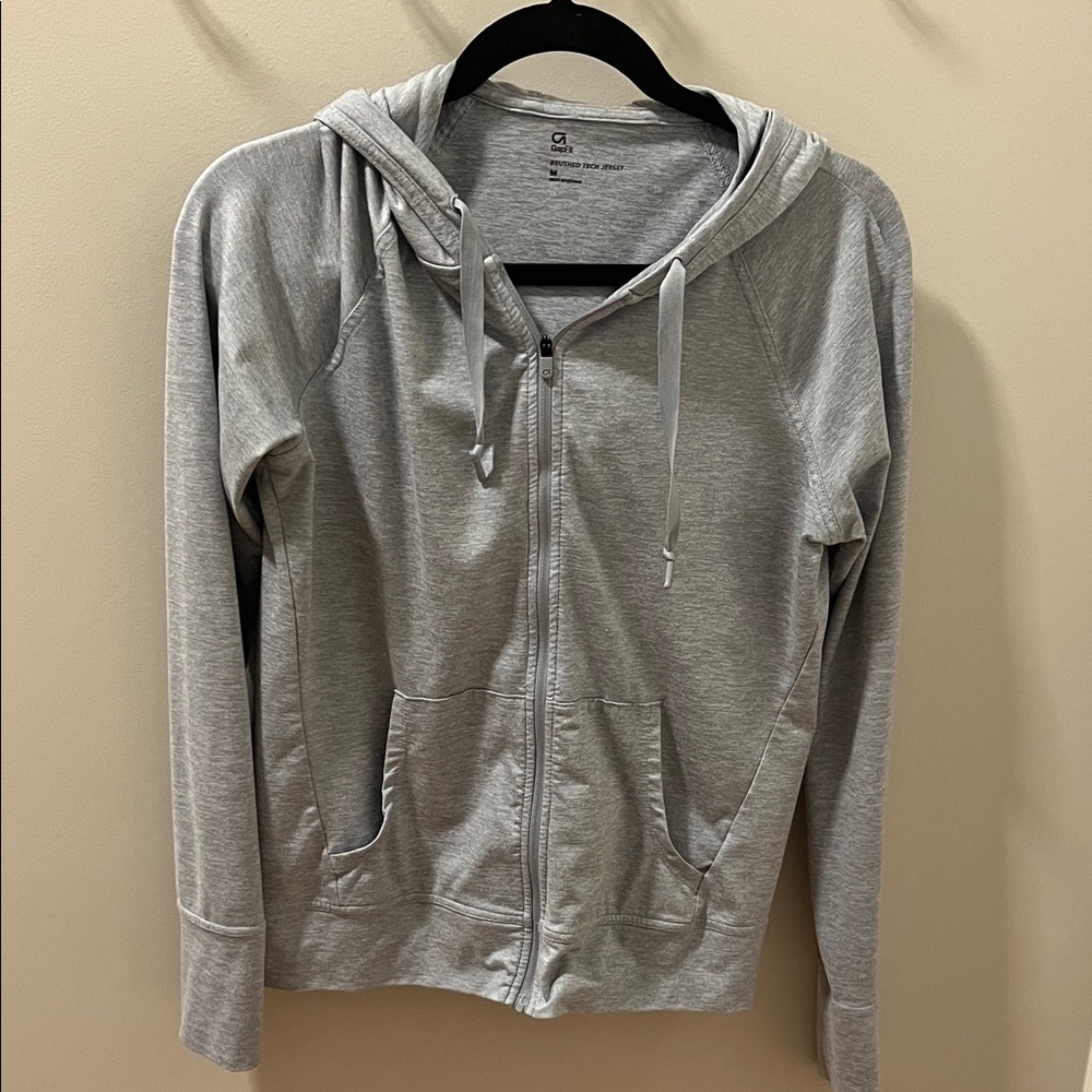 GAP Fit Gray Zip-Up Hoodie Jacket